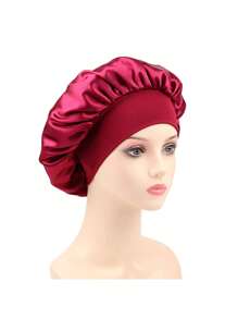 Silk Bonnet For Sleeping, Satin Hair Bonnets, Soft Elastic Band Silk Sleep Cap, Silk Hair Wrap For Curly Hair (Black Gold), Bow Decor Hair Drying Towel, Nordic Hair Drying Cap For Bathroom Absorbent Hair Towel Home Bathroom Decor Fall Decor Back To School Hair Bonnet Shower Towels For Beauty Salon, Hotel Sports, Home Essentials, Towel, Skin Care - Multicolor - View 19