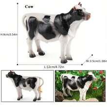 Farm Animal Figures Toys Mini Animal Figurines Farmyard Animal Cake Toppers For Farm Theme Party, Birthday, Easter, Christmas Party Decorations, Kids' Play Figures