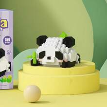 Seria de animale Panda Micro Particule Blocuri de construcție Model de jucărie, Asamblare DIY Drăguț de desene animate Decorare desktop Decor Cadou