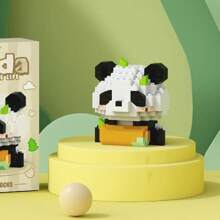 Seria de animale Panda Micro Particule Blocuri de construcție Model de jucărie, Asamblare DIY Drăguț de desene animate Decorare desktop Decor Cadou