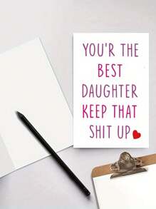 1 套家庭女儿感谢卡、明星卡、有趣的生日卡、可爱的狗幽默姐妹纪念品、送给她的礼物 - 多顏色 - 查看 7