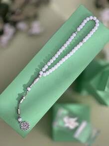 1 件/2 件 45 件 8 毫米手工黑色亚克力穆斯林念珠（多种颜色）