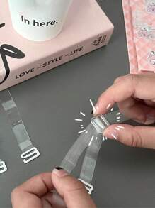 Pary przezroczystych pasków, przezroczyste, niewidoczne paski na ramię, antypoślizgowe i zapobiegające upadkom, regulowany rozmiar, wysoce elastyczne, niebrudzące, nieuciskające paski na ramię, cienkie, niewidoczne i piękne paski na ramię, niezbędne akcesoria do noszenia sukienek, akcesoria podróżne, akcesoria do szycia, paski na ramię, akcesoria odzieżowe, artykuły gospodarstwa domowego - Wielokolorowe - Zobacz 4