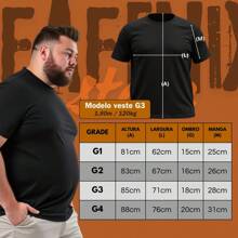 Kit 03 Men's Plus Size Basic Plain T-Shirt 100% Cotton Short Sleeve - Multicolor - View 6