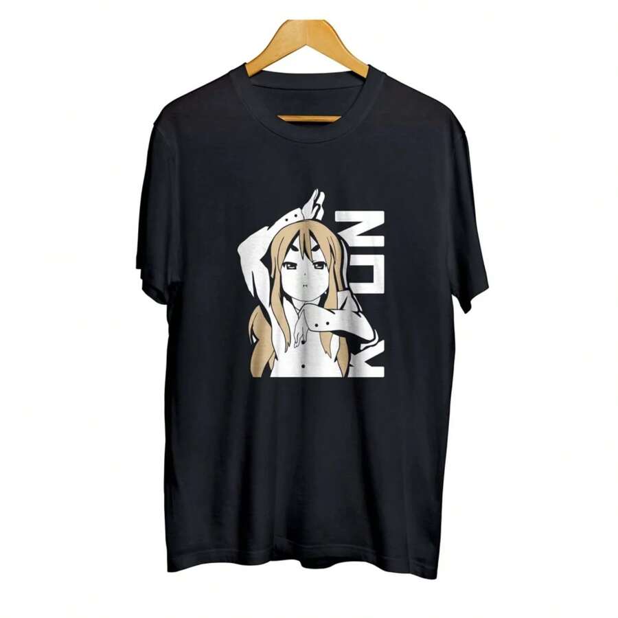 T-Shirt Distro Anime Sticker TSUMUGI KOTOBUKI - K-ON 100% Cotton Combed 30s - Black - View 1