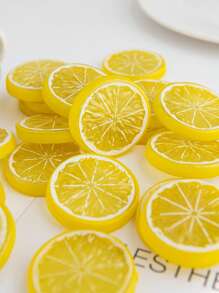 5/10/20 PIEZAS de Rodajas de Limón Artificiales de Plástico para Decoración de Primavera, Día de la Madre, Día de San Valentín, Jarrones para el Hogar, Comedor, Dormitorio, Fiestas, Cumpleaños, Jardín, Graduación, Plantas Falsas