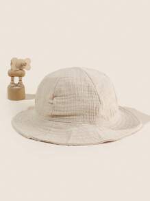 1 件装幼儿夏季透气太阳帽，6-15 个月儿童轻便渔夫帽户外防晒