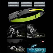 NetHong High Powered 990000LM Rechargeable Headlight LED Headlamp Head Torch Flashlight - Black - View 10