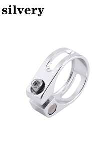 1pc Bike Seatpost Clamp 31.8mm Hollow Seat Tube Clip, Aluminum Alloy Bicycle Seat Tube Clamp, For Mountain Bike - Multicolor - View 3