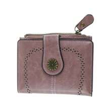 1 portefeuille creux rétro - Rose