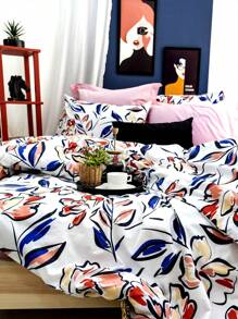 CAQQA 2/3 Piece Cotton Woven Duvet Cover Set | Duvet Cover And Pillow Case, Modern Bedding For Bedroom - Pink - View 6