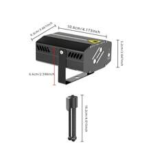 Mslitely USB-Powered Party Laser Light With Sound Control - Perfect For Disco, Clubs, KTV, Bars & Home Parties - Includes Tripod Stand