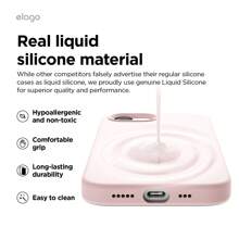 Elago Silicone Case Compatible With IPhone 17e & 16e Case, Premium Liquid Silicone Case, Full Body Protective Cover, Shockproof, Anti-Scratch Soft Microfiber Lining - Lovely Pink - View 5