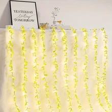 GCTECHING 1pc 2m Green Leaf Garland String Light, 20 LED Bulbs, Battery Powered Warm Light, Suitable For Fireplace, Railing, Curtain, Christmas Gift, Party, Wedding, Room, Table, Indoor Decoration (Can Be Displayed In Multiple Ways) - Warm White - View 5