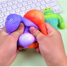 1/2/3 piezas Juguetes tipo Gorila elásticos, juguetes de alivio del estrés novedosos para niños y adultos, Gorilas realistas de colores variados con rebote rápido, juguete de apretón para liberar la tensión