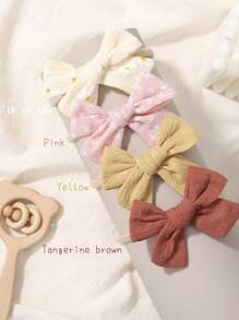 5 piezas Diademas para niñas recién nacidas, infantes, niñas pequeñas y niños, accesorios para el cabello hechos a mano con lazos y banda de nailon y lino