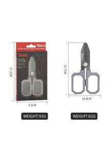Tijeras de pesca de aluminio de alto rendimiento para cortes precisos, tijeras de aluminio portátiles para pesca, campamento y aventuras al aire libre, tijeras de pesca de aluminio compactas - perfectas para pescadores, actualiza tu equipo de pesca con nuestras tijeras de aluminio - ¡20% de descuento hoy!