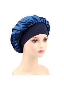 Silk Bonnet For Sleeping, Satin Hair Bonnets, Soft Elastic Band Silk Sleep Cap, Silk Hair Wrap For Curly Hair (Black Gold), Bow Decor Hair Drying Towel, Nordic Hair Drying Cap For Bathroom Absorbent Hair Towel Home Bathroom Decor Fall Decor Back To School Hair Bonnet Shower Towels For Beauty Salon, Hotel Sports, Home Essentials, Towel, Skin Care - Multicolor - View 22