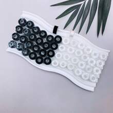 5-100pcs Pack Plastic Bobbins Thread For Household Sewing Machine Polyester Black White