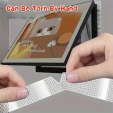 Cinta adhesiva de doble cara acrílica nano resistente, tiras adhesivas fuertes y reutilizables a prueba de agua para montaje, accesorios de patio