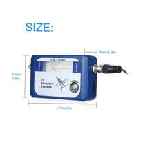A DVB - T Digital Satellite Signal Finder Meter. It Is Used In Aerial Terrestrial TV Antenna Systems And Comes With A Compass. It Helps To Optimize TV Reception. - Blue - View 8