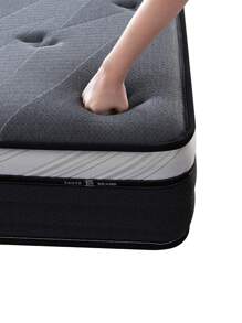 Pocket Spring Memory Foam Hybrid Mattress Natural Latex Orthopedic Foam Compressed Roll Packed In Box - Black - View 7