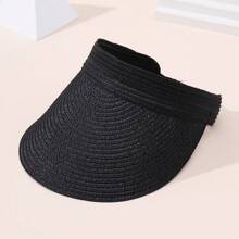 Women's Straw Sun Hat, Wide Brim Rollable & Foldable, Summer Beach Hat - Multicolor - View 7