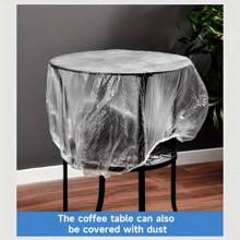 Housse anti-poussière transparente jetable, housse de protection anti-poussière intégrale, convient pour suspendre les climatiseurs, les ventilateurs électriques, les fours et autres petits appareils électroménagers