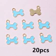 20-50pcs 12x13mm Enamel Bone Charms Pendant Small Cute DIY Jewelry Making Accessories For Bracelet Earrings Keychains - Bone - View 13