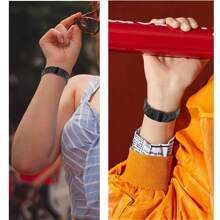 树脂手链与 Apple Watch 表带兼容 49 毫米 46 毫米 45 毫米 44 毫米 42 毫米 41 毫米 40 毫米 38 毫米时尚表带配不锈钢扣与 Apple Watch 系列 SE 系列 10 9 8 7 Ultra 6 5 4 3 2 1 兼容 - (S1~3)42毫米/44毫米/45毫米/46毫米/49毫米 - 查看 12