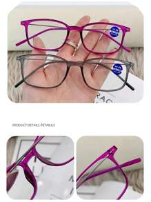 1pc Reading Glasses Men Women Thin Legs Vintage Presbyopic Eyeglasses Round Full Frame Lightweight Eyewear +1.0+1.5+2.0+2.5+3.0+3.5+4.0(NO BOX)