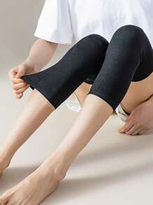 1 Pair Summer Air Conditioning Room Knee Protection Socks, Non-Curling To Keep Knees Warm - Multicolor - View 6