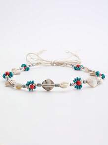 1 Pc Women's Bohemian Wax Rope Hollow Out Handmade Woven Dress Decoration Belt Fall, Autumn, Halloween - A - View 16