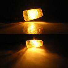 4 PCS Universal Motorcycle Motorbike Turn Signal Indicators Light Lamp Amber UK - Black - View 8