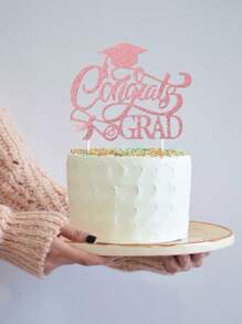 1 stuk taarttopper met afstudeerthema, decoratiebenodigdheden voor afstudeerfeesten 2025, cupcakedecoratie voor afstudeerfeesten, taartversieringen voor de afstudeerceremonie, decoratie voor taarttoppers voor afstudeerfeesten, bedankjes voor afstudeerfeesten