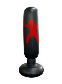 1pc 1.6 Meter Universal Inflatable Fitness Boxing Column Punching Bag, Random Pattern
