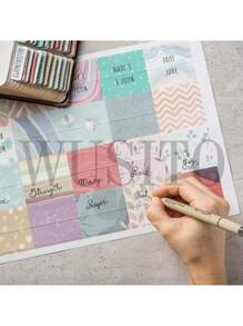 Bible Tabs (Large Print, Easy To Read), Personalized Bible Journaling Tabs, 66 Book Tabs And 18 Blank Tabs - Uniform Theme,School Supplies,Back To School