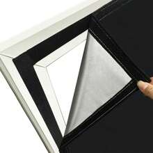 1 件白色遮光粘贴式自粘窗帘，遮阳，隔热，无需钻孔安装，2025 年新款