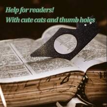 猫咪拇指书页夹，拇指书页夹，适合阅读，书页夹，理想的读书礼物和阅读配件，猫咪书页保护器，适合爱猫人士、书虫和读者的艺术风格礼物