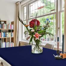 1 件矩形桌布，涤纶牛奶丝桌布，抗皱可洗弹性桌布保护套，适用于室内、室外、露台、野餐、露营、派对、婚礼