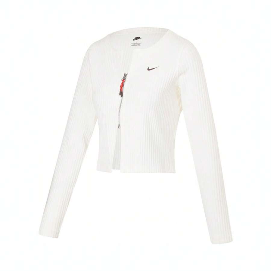 Nike Women's AS W NSW NK CHLL KNT RIB FZ Knitted Cardigan, HV8459-133