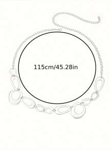 金属环腰链时尚简约身体链女士连衣裙配饰腰带裤链