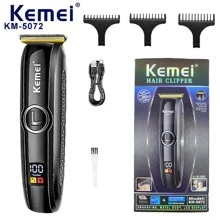 科美理发器 KM-5072 油头剪刀 LED 液晶数字显示专业电动剪刀