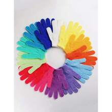 20 piezas/1 pieza Guantes exfoliantes de baño reutilizables para fregar, lavarse la espalda, masajear y exfoliar el Body, accesorios de limpieza corporal para decoración del baño en el hogar, de vuelta a la escuela