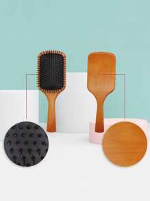 1pc Sandalwood Air Cushion Comb, Anti-Static Wooden Massage Comb For Detangling, Scalp Stimulation, Hair Growth And Thickening Body Care For Travel, Outdoor, Sport, Office, School Mother's Day Flowers, Personalized Gifts For Mom, Last Minute Gifts, Mother's Day Ideas, Mothering Sunday Gifts, Handmade Cards For Mum, Best Mother's Day Gifts Under $50