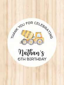 Pegatinas y logotipos personalizados, pegatinas personalizadas de 4, 5, 6 o 7 cm, personalizadas con su nombre y fecha, perfectas para pegatinas creativas como bodas, cumpleaños y bautizos. Adecuadas para diversas ocasiones, incluyendo fotos, imágenes, etiquetas, pegatinas con logotipo personalizado, invitaciones a fiestas de cumpleaños, suministros para fiestas de agradecimiento, multifuncionales, de dibujos animados, regalos ideales para él, regalos ideales para ella, mamá, amigos, hijo, hija, hogar, escuela, comedor, sala de estar, dormitorio, salón de té, oficina, útiles escolares, hogar y vida, decora tu hogar, etiquetas personalizadas - Multicolor - Ver 122