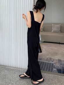 宽松休闲阔腿连体裤，轻盈夏季