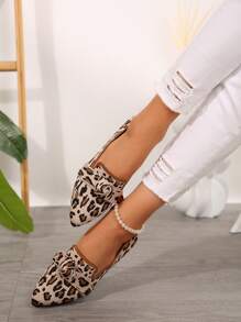 Pantofi sport casual pentru femei, cu talpă plată, cu vârf ascuțit, cu fund moale și fundă antiderapantă