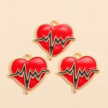 10pcs Cartoon Medical Theme Enamel Metal Nurse Outfit, Nurse Cap, Stethoscope, Syringe, Thermometer Charms For DIY Crafts, Nurse's Day, Key Chain, Earrings, Jewelry Gifts