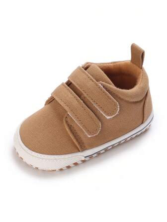 Zapatos casuales de suela blanda de unicolor para bebés recién nacidos unisex, tenis versátiles para infantes